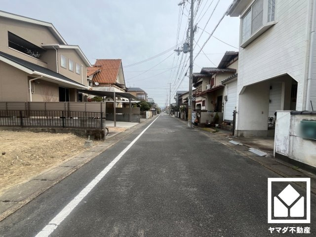 八幡市川口西扇　01期　1号棟の前面道路含む現地写真|3月2日　現地写真更新
