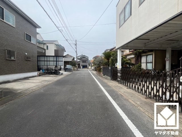 八幡市川口西扇　01期　1号棟の前面道路含む現地写真|3月2日　現地写真更新