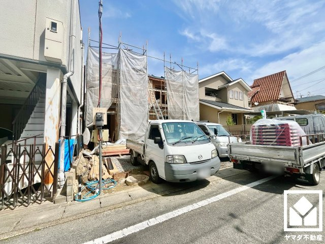 八幡市川口西扇　01期　1号棟の外観|4月6日　現地写真更新
