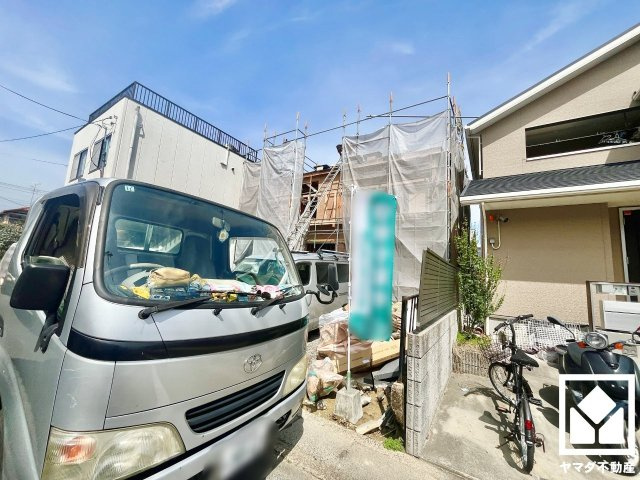 八幡市川口西扇　01期　1号棟の外観|4月6日　現地写真更新