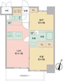Louis Residence 弁天町の間取り
