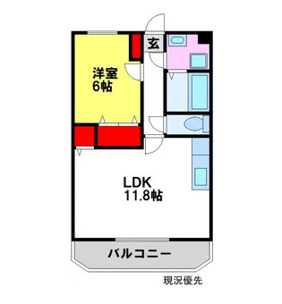 ユーミー姫方【10,000円キャッシュバック対象物件】の間取り