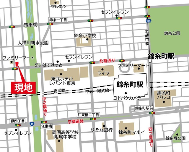 Ｔ－ＰＬＡＣＥ　北斎　Ｓｔ．の地図