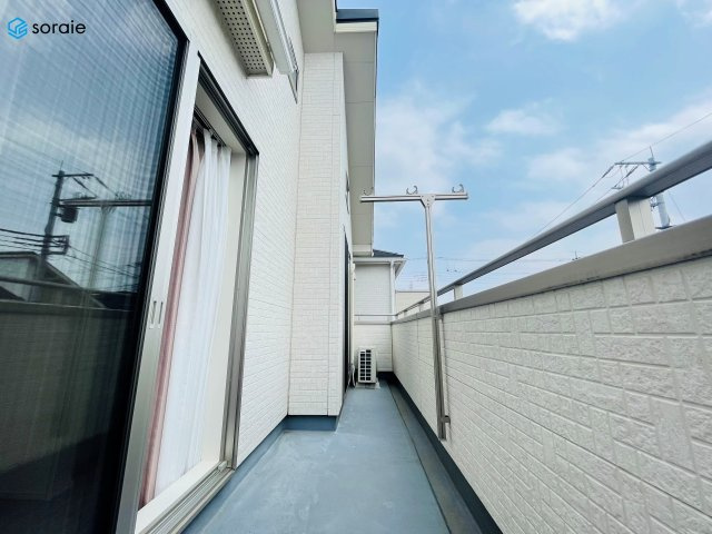 戸建 川越市大字山田のバルコニー|3/30撮影