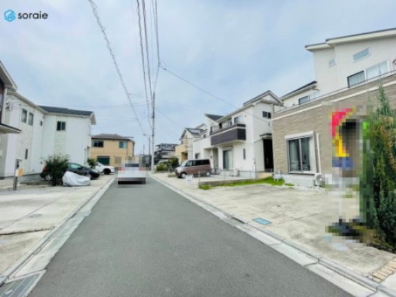 戸建 川越市大字山田の前面道路含む現地写真|3/30撮影