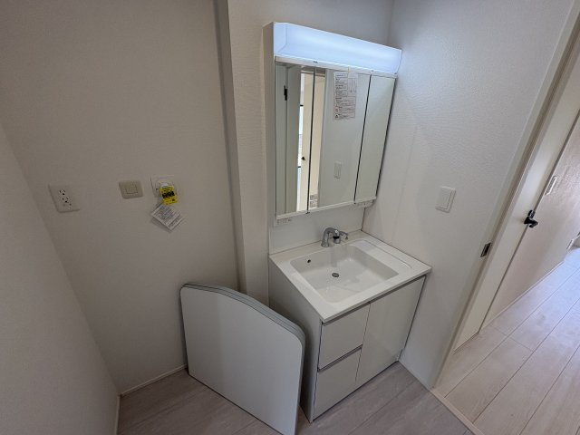 嵐山町志賀　新築一戸建の独立洗面台