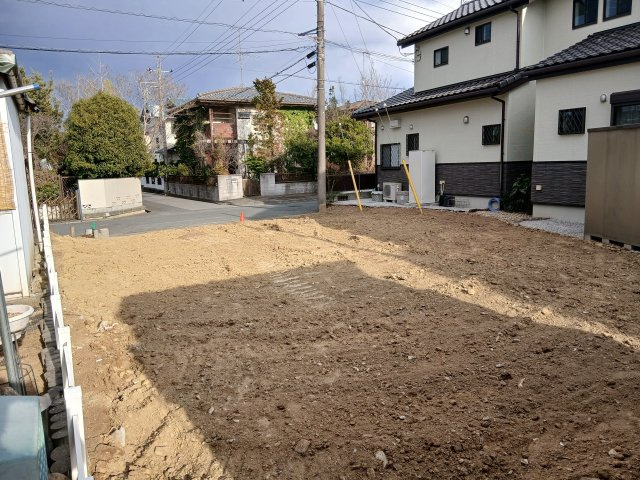 嵐山町志賀　新築一戸建の前面道路含む現地写真