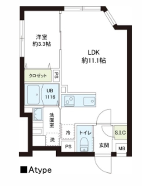 レピュア小石川レジデンスの間取り