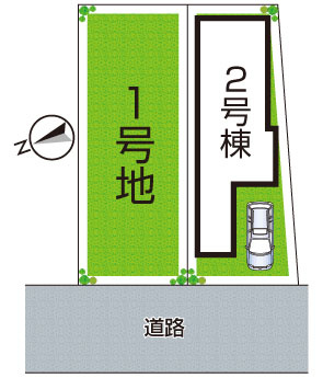 伊丹市堀池　第12期　新築一戸建ての区画図|全2区画