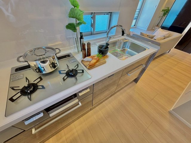 ディアクオーレ白金高輪のキッチン|ディアクオーレ白金高輪：浄水器・食洗機付きシステムキッチンです！