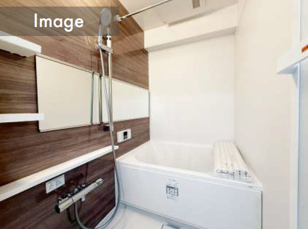 エクレール南越谷の浴室