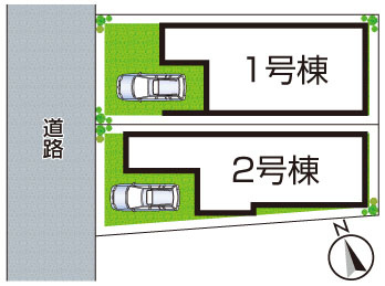 29日(土)30日(日)現地ご見学可能！　伊丹市堀池　全2邸の区画図|全2区画