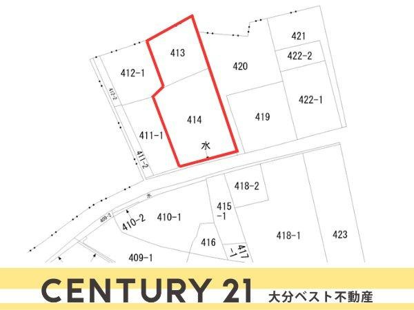 市浜　土地の土地図|※図面と現況が異なる場合は現況を優先させていただきます。
