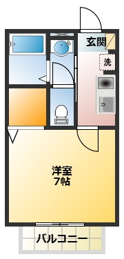 武蔵野市関前４丁目のアパートの間取り
