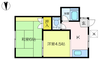 【間取り】 | コーポ・ミューズ