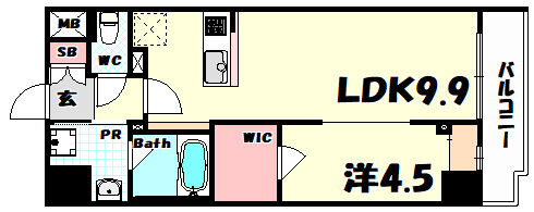 【間取り】 | ルガールボニート新神戸