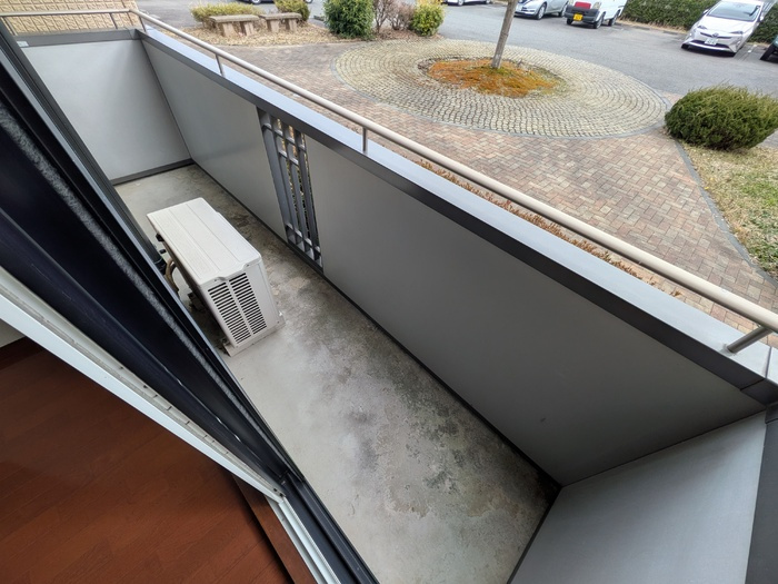 ホワイトオークハイツ　Bのバルコニー