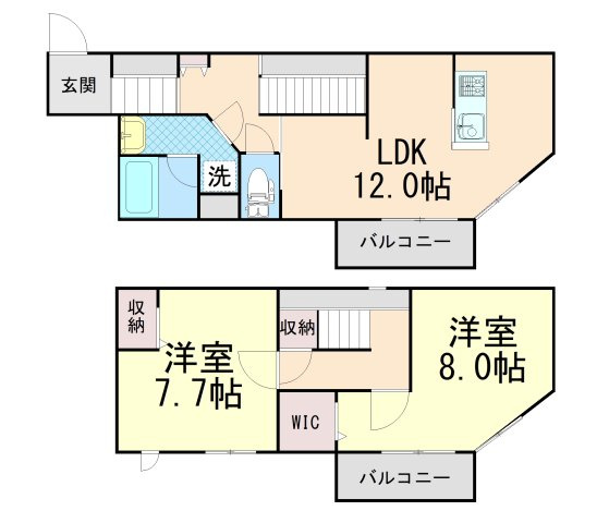 セゾン・ド・オカモトの間取り
