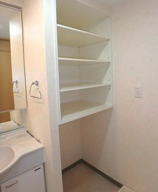 【中古マンション】クレアメゾン鶴ヶ島ステーションフロントの収納|洗面収納です
