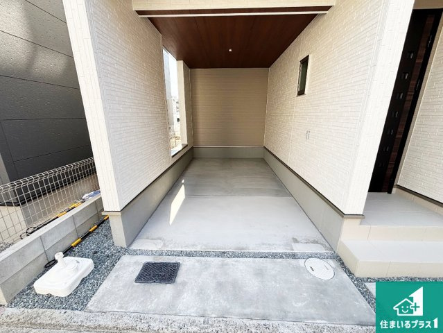 5(土)6(日)現地見学可能！◆堺市堺区香ヶ丘町　ラスト1邸の駐車場|駐車スペース！散水栓があるので、こまめに愛車を洗えます！