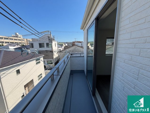 5(土)6(日)現地見学可能！◆堺市堺区香ヶ丘町　ラスト1邸のバルコニー|日当たりのよいバルコニー！お部屋が開放的に！