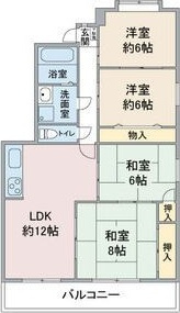 名幸ハイツの間取り