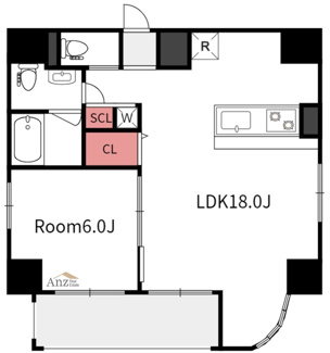 【間取り】 | メゾニティ・クイーン阿波座