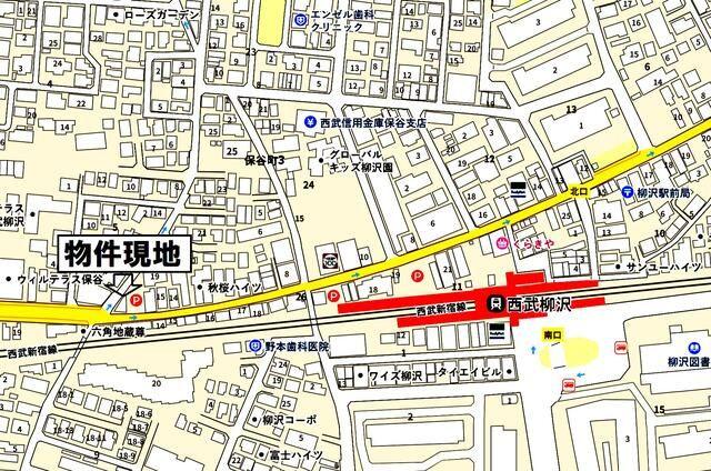 コンフォート柳沢の地図
