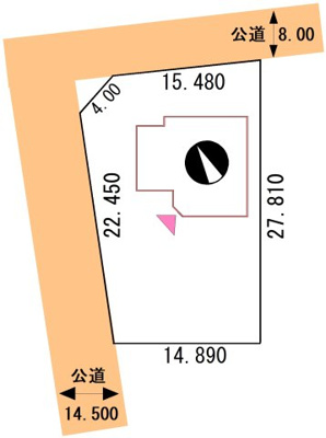 【区画図】 | 音別町緑町1丁目10売家