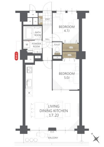 【間取り】マンション青山カメリア 