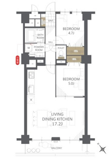 【間取り】マンション青山カメリア 