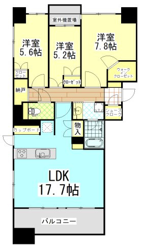 パークホームズ警固本通りの間取り|間取り図です☆