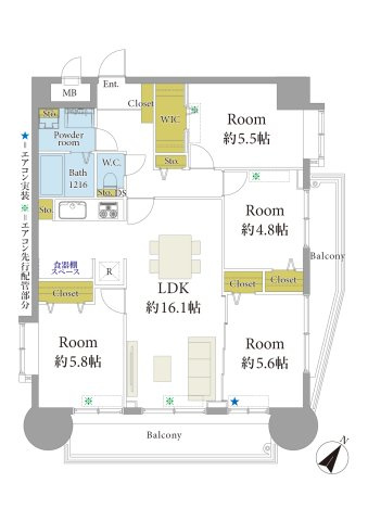 エスポワール吉塚の間取り