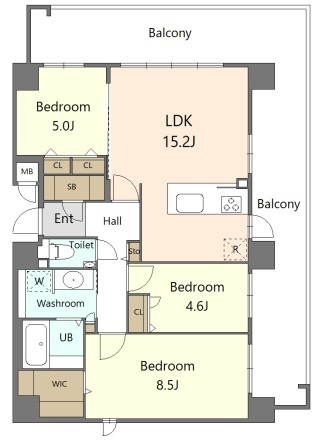 S-RESIDENCE百道aureateの間取り