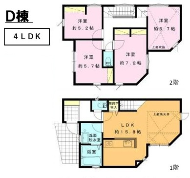 【間取り】 | 大和市福田3丁目 新築戸建 全4棟