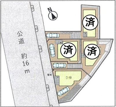 【区画図】 | 大和市福田3丁目 新築戸建 全4棟
