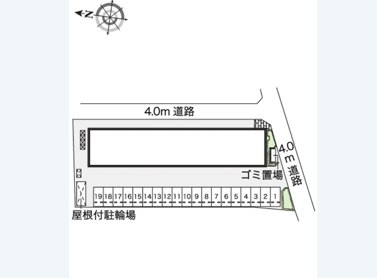 レオネクストブルーリーフの区画図
