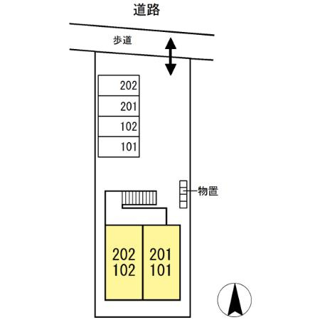 ハイツサンアイの区画図