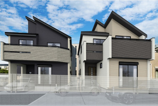 【外観パース】 | 西宮市　浜甲子園２丁目　新築戸建