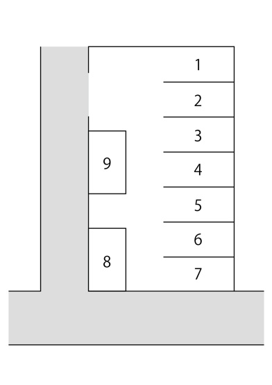 【区画図】 | 本橋第一駐車場 | 区画６募集中