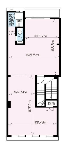 都島区本通2丁目店舗事務所の間取り