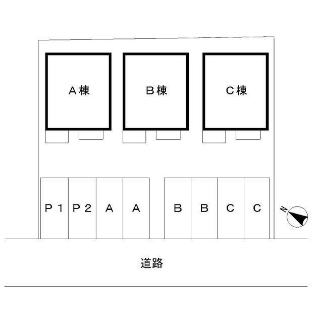 つくしが丘５丁目住宅の区画図| 