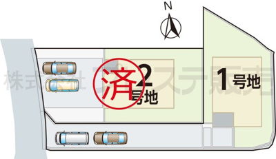 【区画図】 | 奈良市中山町の新築一戸建 全２区画 | 全体区画図