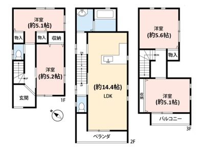 【間取り】 | 中古戸建／ふじみ野市西２丁目
