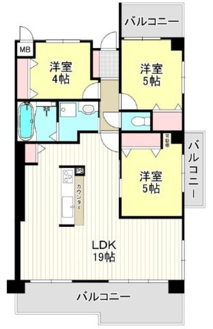 【間取り】 | 【新規リノベ】イーストヒルズ矢野