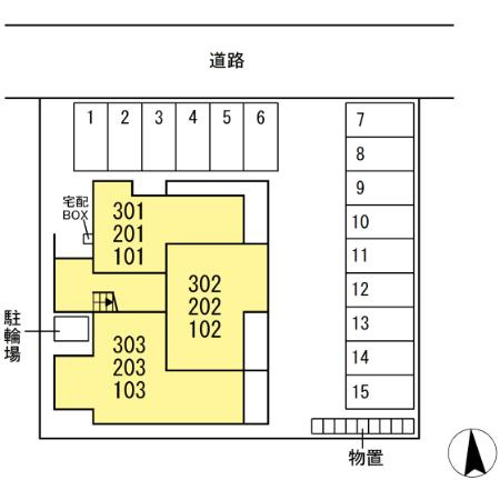 グランフィオーレの区画図