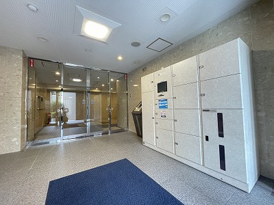 コアマンションネクステージ古城堀端公園のその他共用部分|エントランスのオートロックは、鍵の差し込みを行わずに解錠できるキーレスエントリーシステムを採用