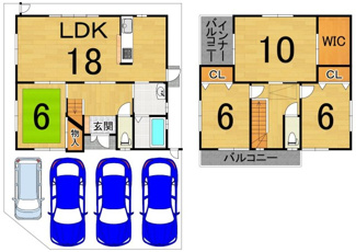 【間取り】 | 上花山坂尻