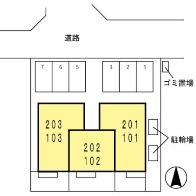 【区画図】 | ウッドビレッジ五番館
