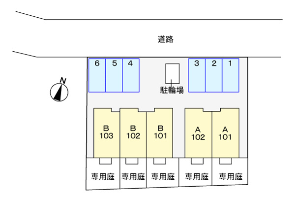 アバンティ・K　Aの区画図